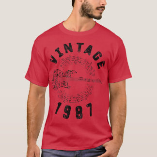  1987 Birthday Limited Edition Guitar Music T-shirt