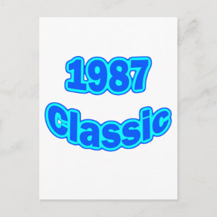 1987 Classic Blauw Briefkaart