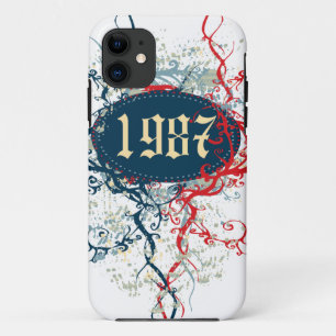 1987 Geboortejaar of sinds 1987 of in 1987 iPhone 11 Hoesje