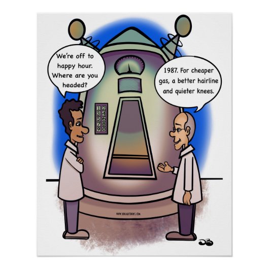 1987 Retour Dans Une Poster Glossy (Devant)