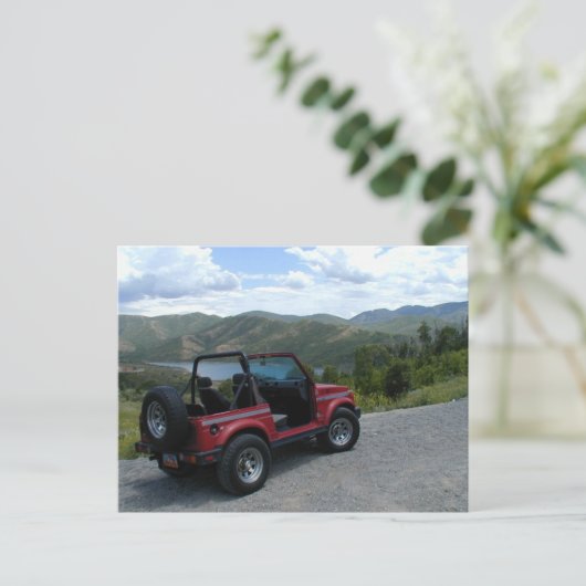 1987 Suzuki Samurai Briefkaart (Staand voorkant)