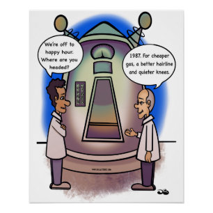 1987 Terugkeer in een glanzend Poster Perfect Poster