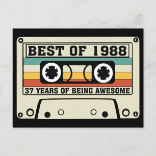 1988 37 jaar geweldige feestdagenkaart