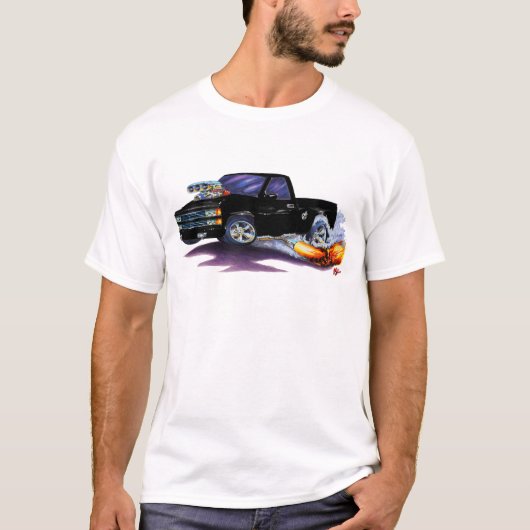 1988-98 Silverado Black Truck T-shirt (Voorkant)