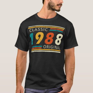 1988 Birthday Year Classic Original Retro T-shirt
