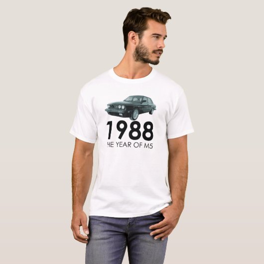 1988-HET JAAR VAN M5 T-SHIRT (Voorkant volledig)