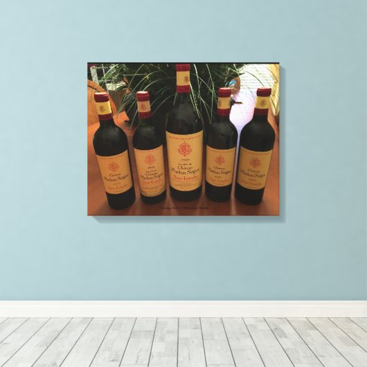 1989,1990,2000,2005,2010 Phelan Segur Proeverij. Canvas Afdruk (Insitu (Houten vloer))