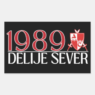 1989 Delije Sever Rechthoekige Sticker