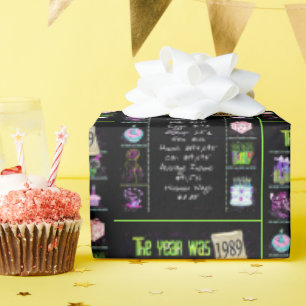 1989 Geboortejaar Trivia Cadeaupapier