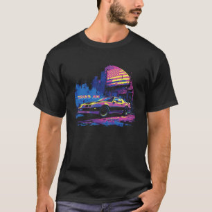 1989 Old School Trans Am Auto Amerikaanse Vlag Tra T-shirt