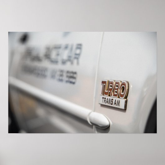 1989 Turbo Trans Am Poster (Voorkant)