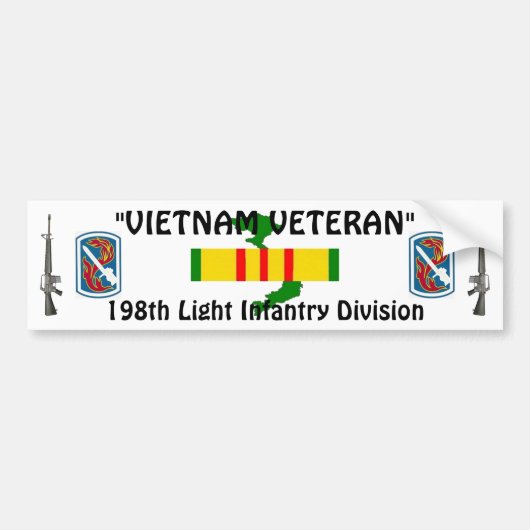 198e lichtInf-brigade-bumpersticker Bumpersticker (Voorkant)