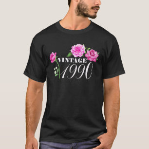 1990 32 jaar oude bloemen op zondag Gifts F T-shirt
