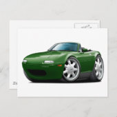 1990-98 Miata Green Car Briefkaart (Voorkant / Achterkant)