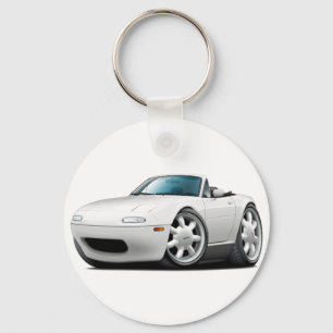 1990-98 Miata White Car Sleutelhanger