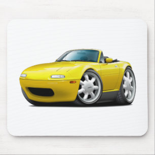 1990-98 Miata Yellow Car Muismat