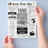1990 Birthday Newspaper Flyer (Hand)