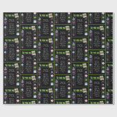 1990 Geboortejaar Trivia Cadeaupapier (Vlak)