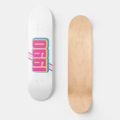 1990 vintage tekst skateboard (Voorkant)