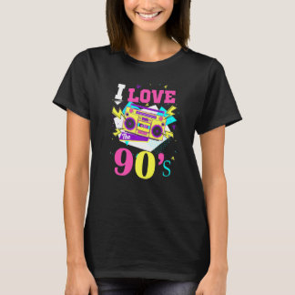 1990's 90s I Heart Nineties I Love The 90's Old Sc T-shirt