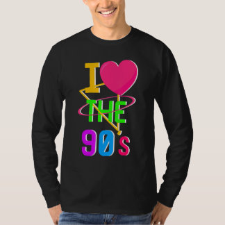 1990's 90s I Heart Nineties I Love The 90's Old Sc T-shirt
