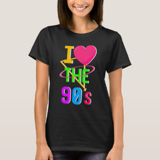 1990's 90s I Heart Nineties I Love The 90's Old Sc T-shirt