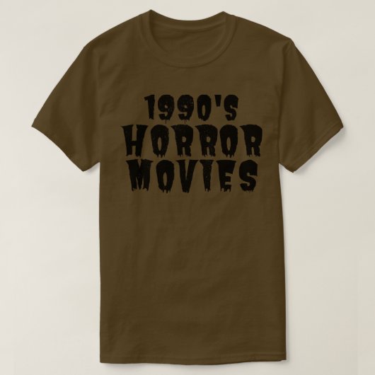 1990s Horror Addict 1 T-shirt (Design voorkant)