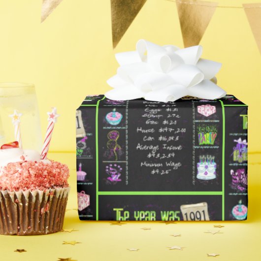 1991 Geboortejaar Trivia Cadeaupapier (Verjaardagsfeest)