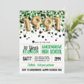 1991 Reunion middelbare school Kaart (Staand voorkant)