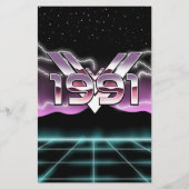 1991 Tech noir Briefpapier (Achterkant)