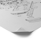 1992 Autozam AZ-1 Blueprint Poster (Hoek)