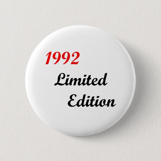 1992 Limited Edition Ronde Button 5,7 Cm (Voorkant)