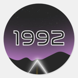 1992 Ontmoetingen Ronde Sticker
