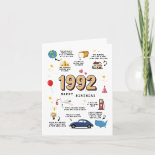 1992 Verjaardag Kaart voor zoon of dochter