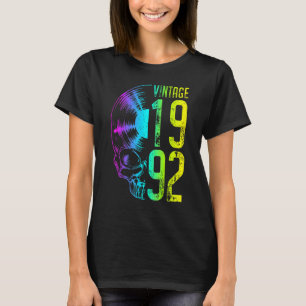 1992 Vinyl Record Audiopolide Gothic Skull T-shirt