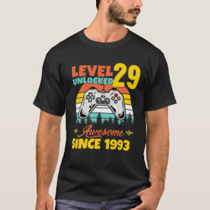 1993 Birthday Funny Gamer 29 jaar oude verjaardag T-shirt