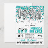 1994 High School College Reunion Uitnodiging (Voorkant / Achterkant)