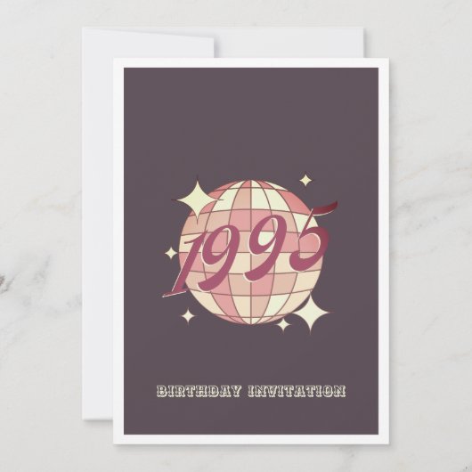 1995 29e 30e verjaardagsfeestje Uitnodiging (Achterkant)