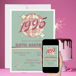  1995 29e 30e verjaardagsfeestje Uitnodiging