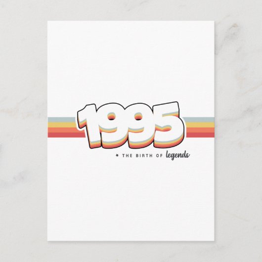 1995 De geboorte van legendes Briefkaart (Voorkant)