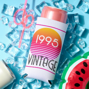1995 Neon Retro Stripe Zon 30e Verjaardag