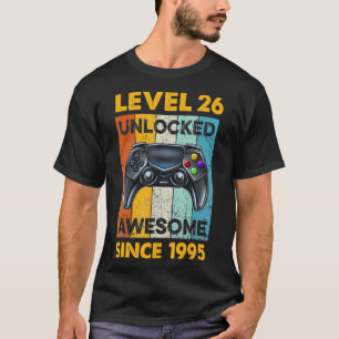 1995 Niveau 26 op dag 26 geopend 26 jaar oud T-shirt