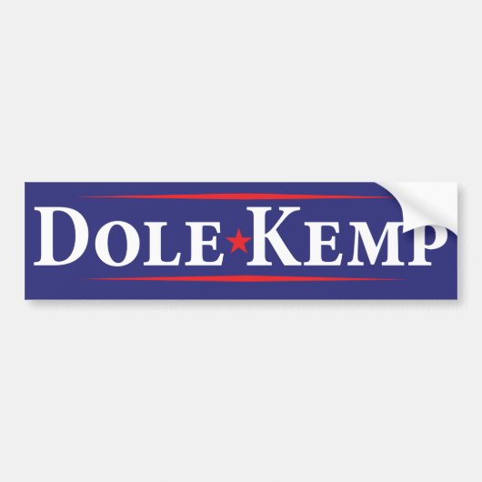 1996 Bob Dole Jack Kemp Bumpersticker (Voorkant)