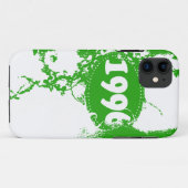 1996 (groen, wit) Case-Mate iPhone case (Achterkant (horizontaal))