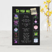 1996 Verjaardag Leuke Feiten Kaart (Gele Bloem)