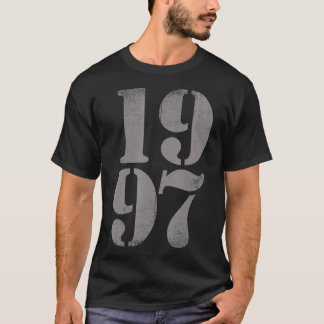 1997 Birth Year, Vintage Distressed Retro Birthday T-shirt