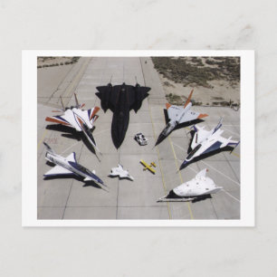 1997 Dryden Research Vliegtuig Fleet on Ramp Briefkaart