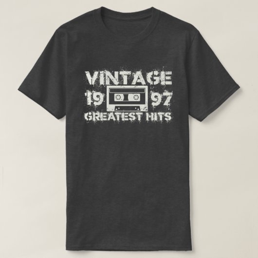 1997 Grootste Hits Wit T-shirt (Design voorkant)