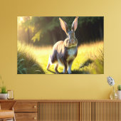 "1997" Lapin sur la toile de terrain (Insitu(Salon))