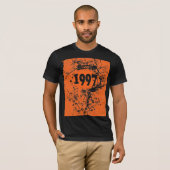 1997 - Orange, Noir Vintage rétro - T-Shirt (Devant entier)